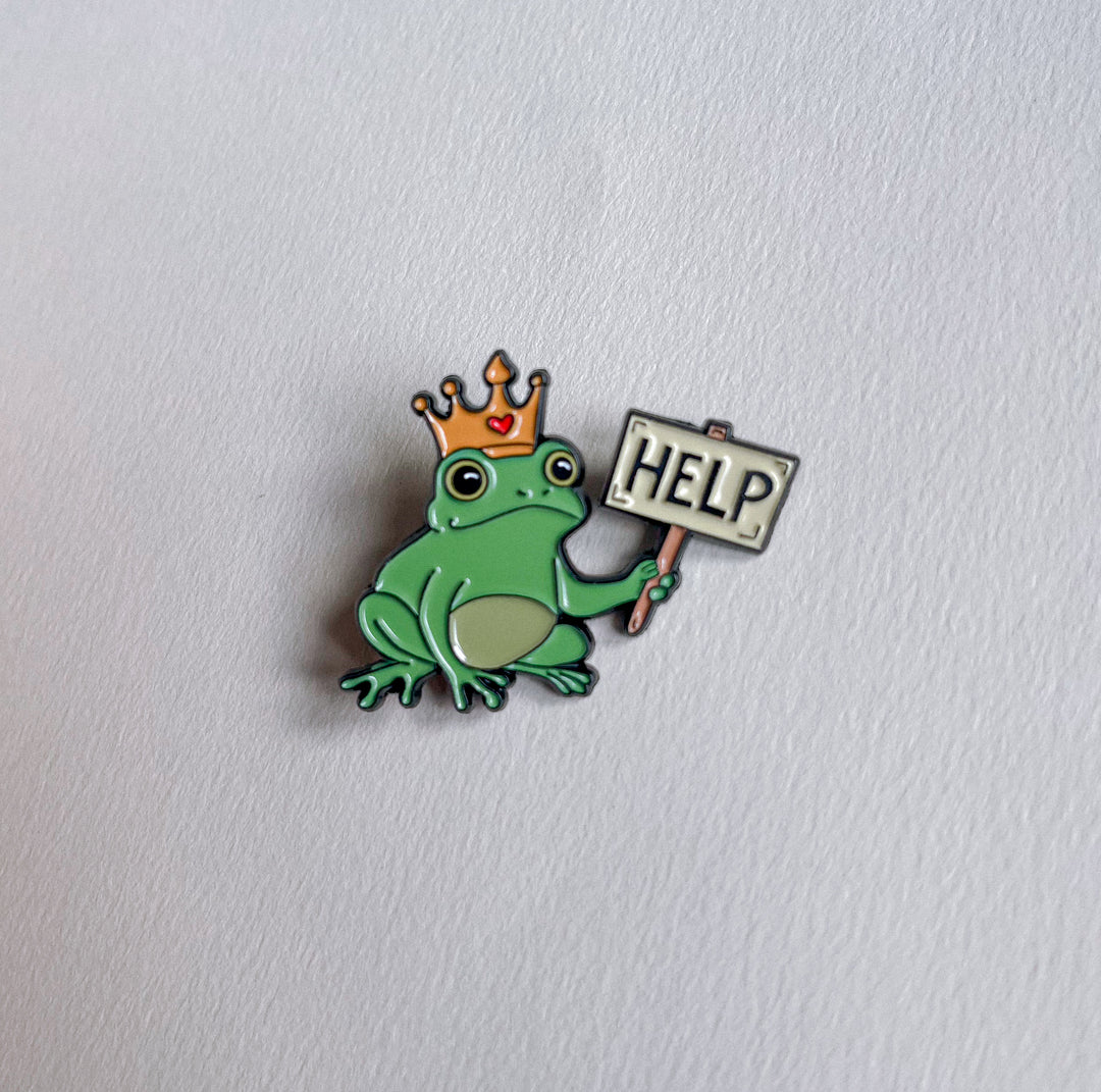 Froggy Help Pin Badge