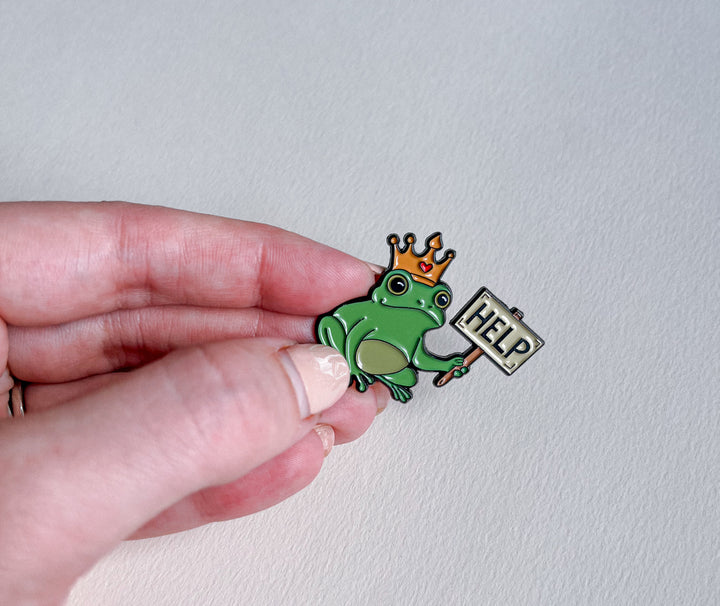 Froggy Help Pin Badge