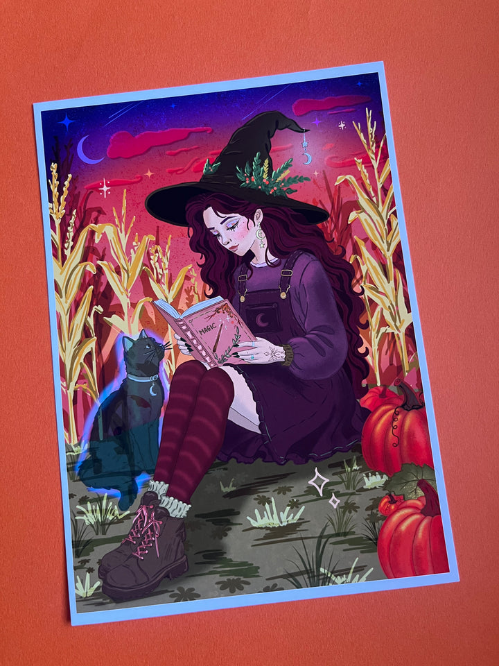 Witchy Reader Art Print
