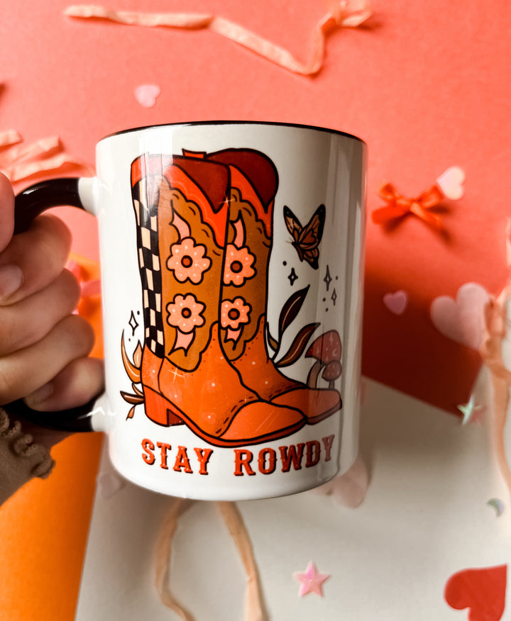 Stay Rowdy cowboy 11oz mug