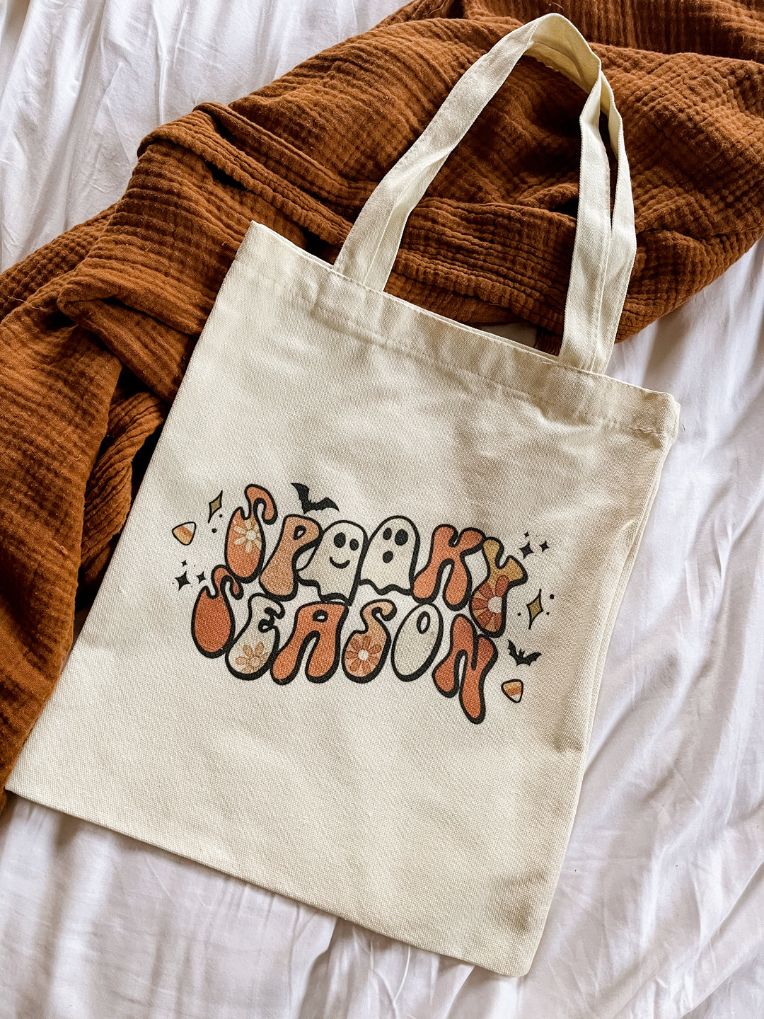 Spooky Season small cotton tote bag