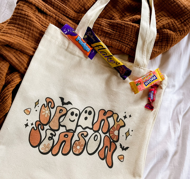 Spooky Season small cotton tote bag