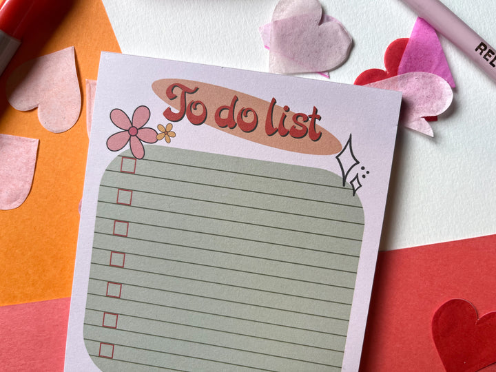 Cute 4x6" To-Do List