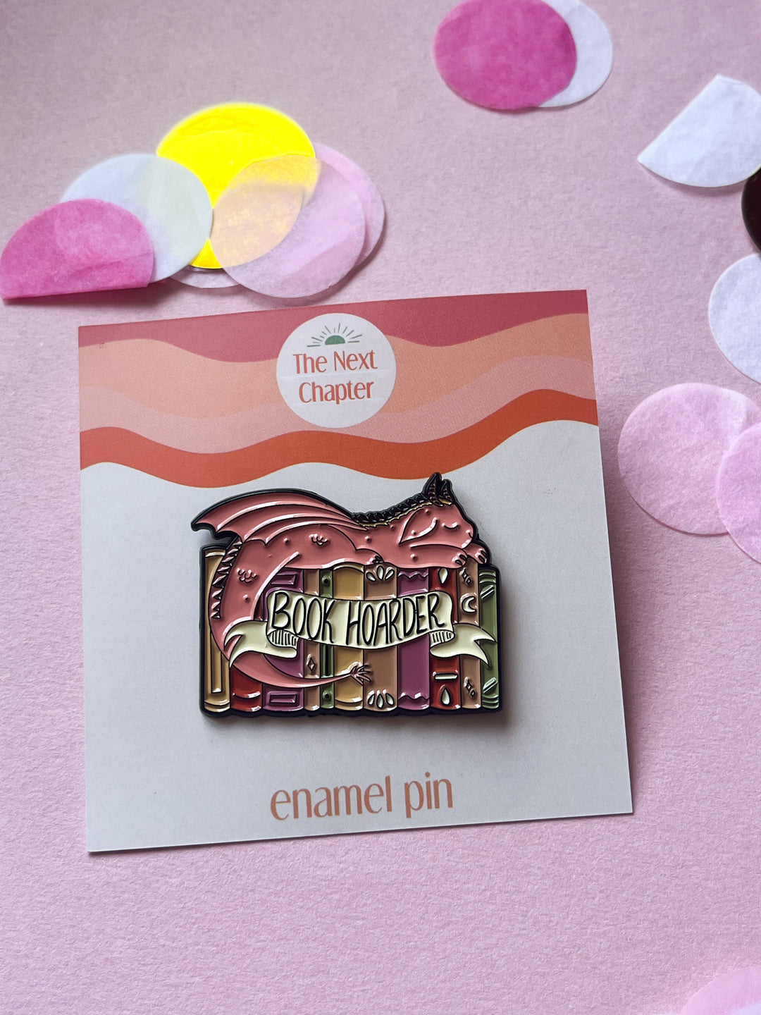 Book Hoarder Pin Badge