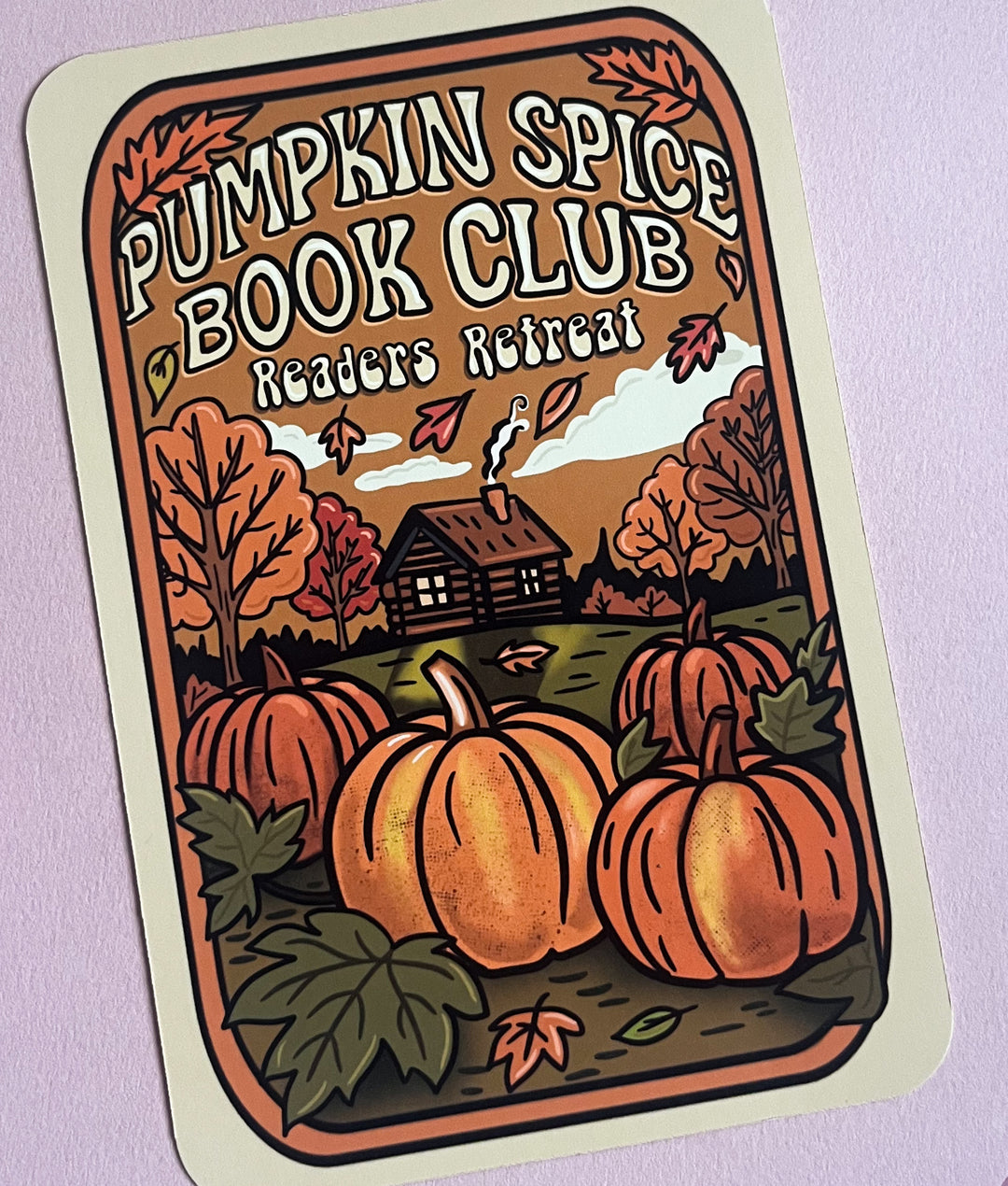 Pumpkin Spice Book Club Kindle Insert