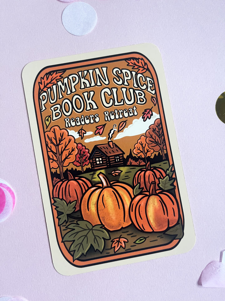Pumpkin Spice Book Club Kindle Insert