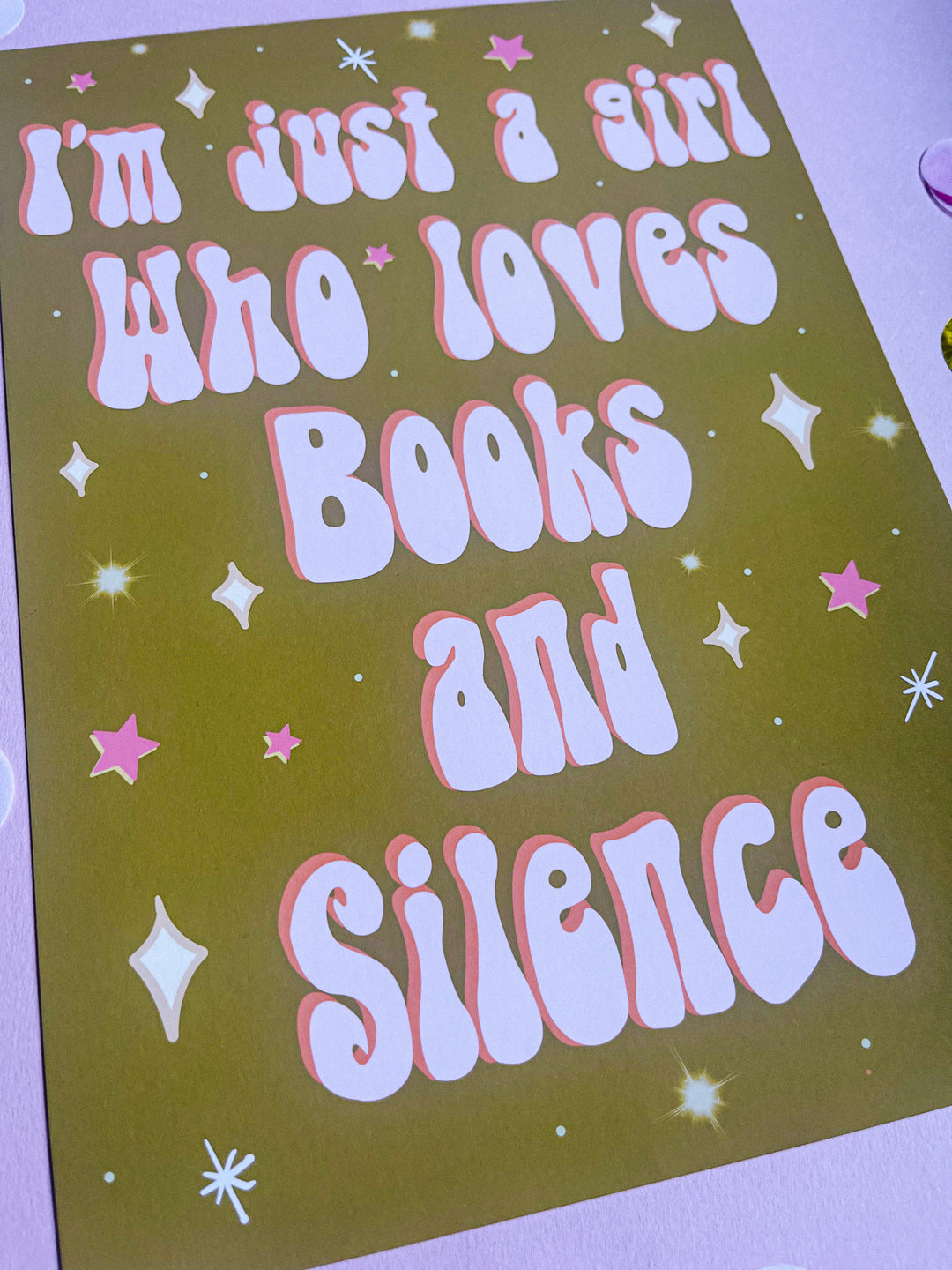 Books and Silence A4 Print